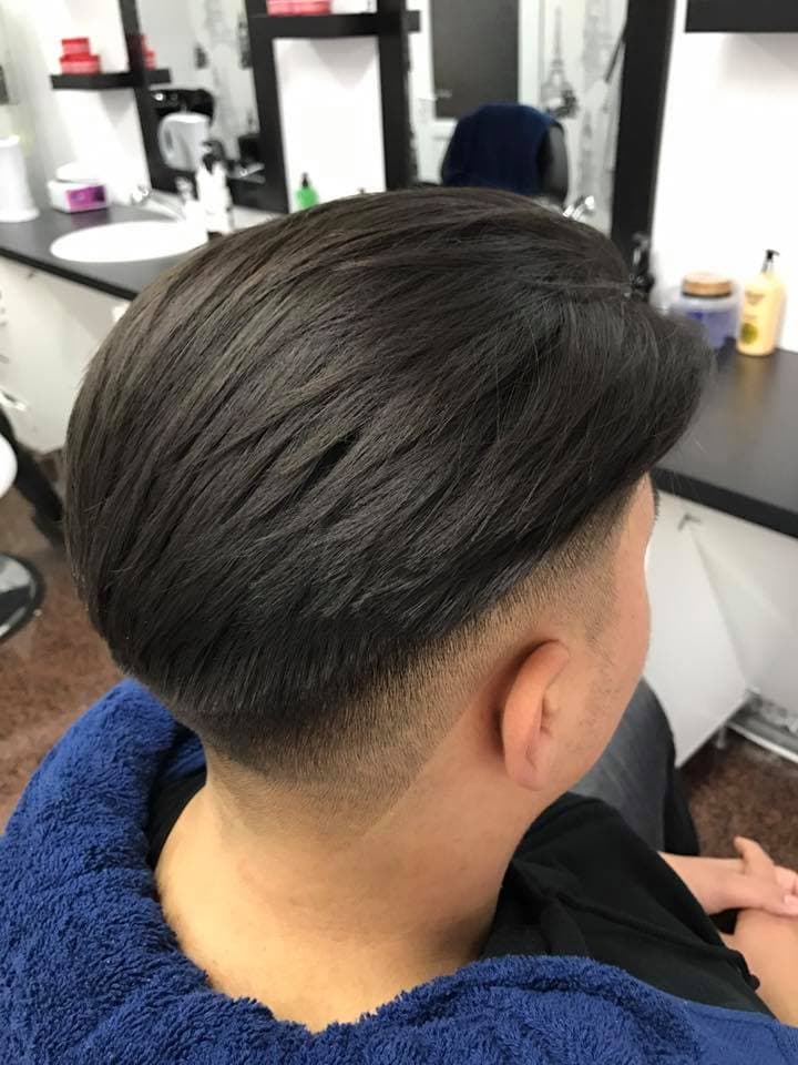 Klassieke herensnit met volume bovenaan